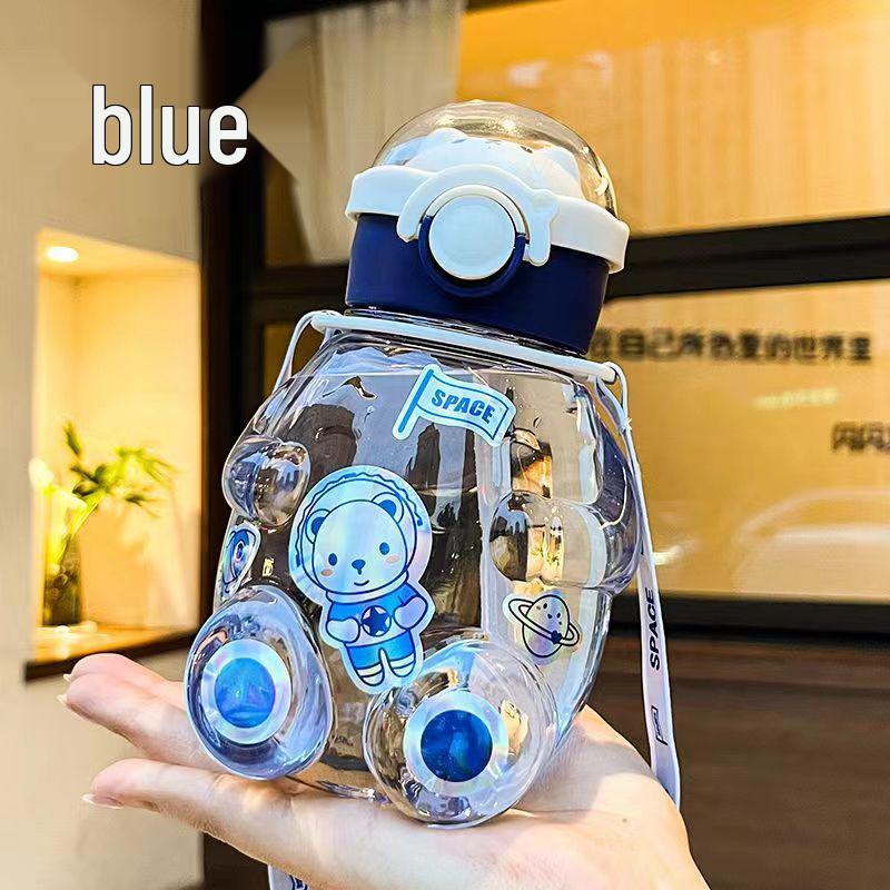 Пластиковый стакан для воды Big Belly с большой емкостью и трубочкой