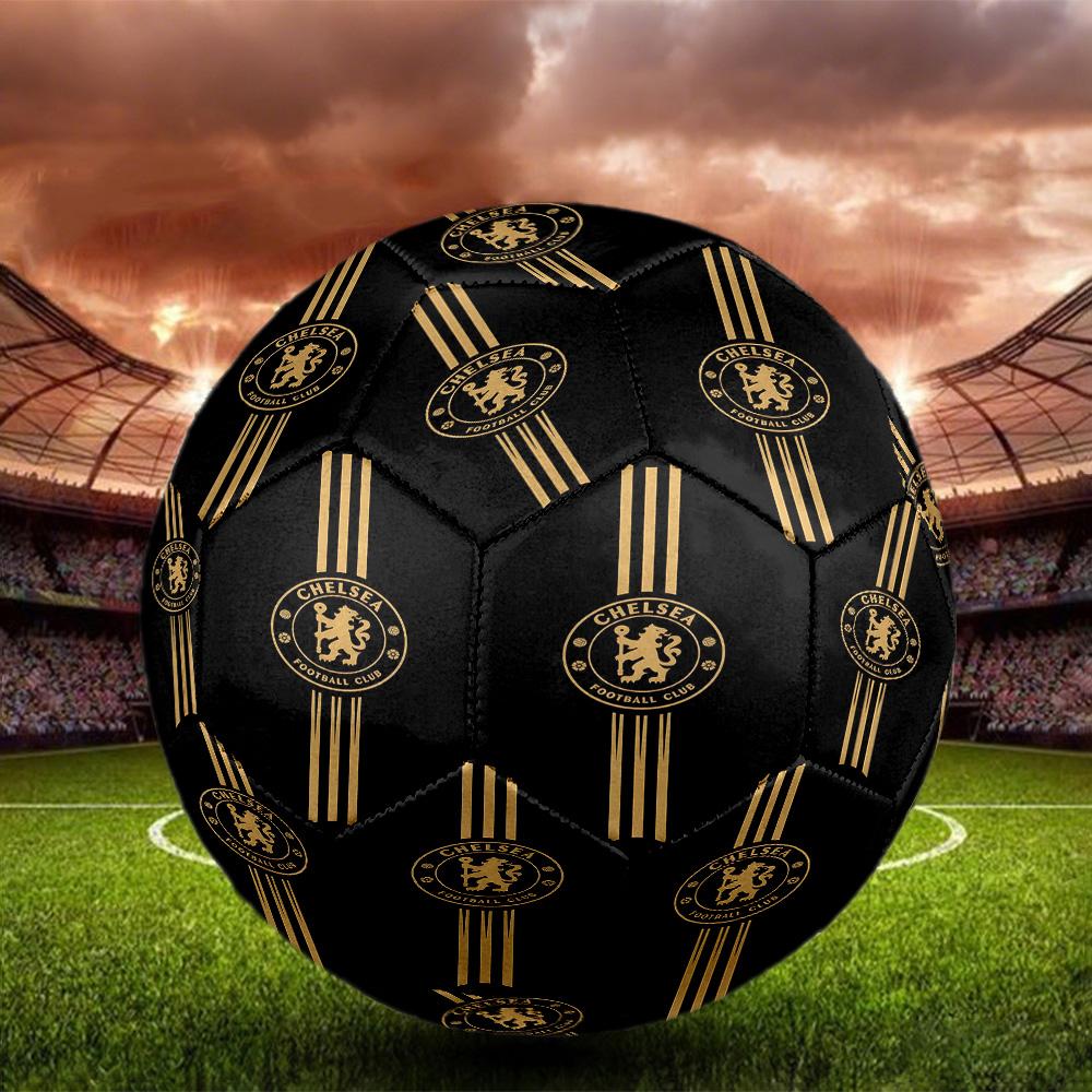 football club F.C Print Size 5 Soccer Ball, Standard Match Football for Sports Game and Team Practice, Ideal Gift for Soccer Fans