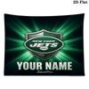 Custom Name New York Jets Printed Tapestry – Wall Hanging for Bedrooms, Dorms, and Home Decor