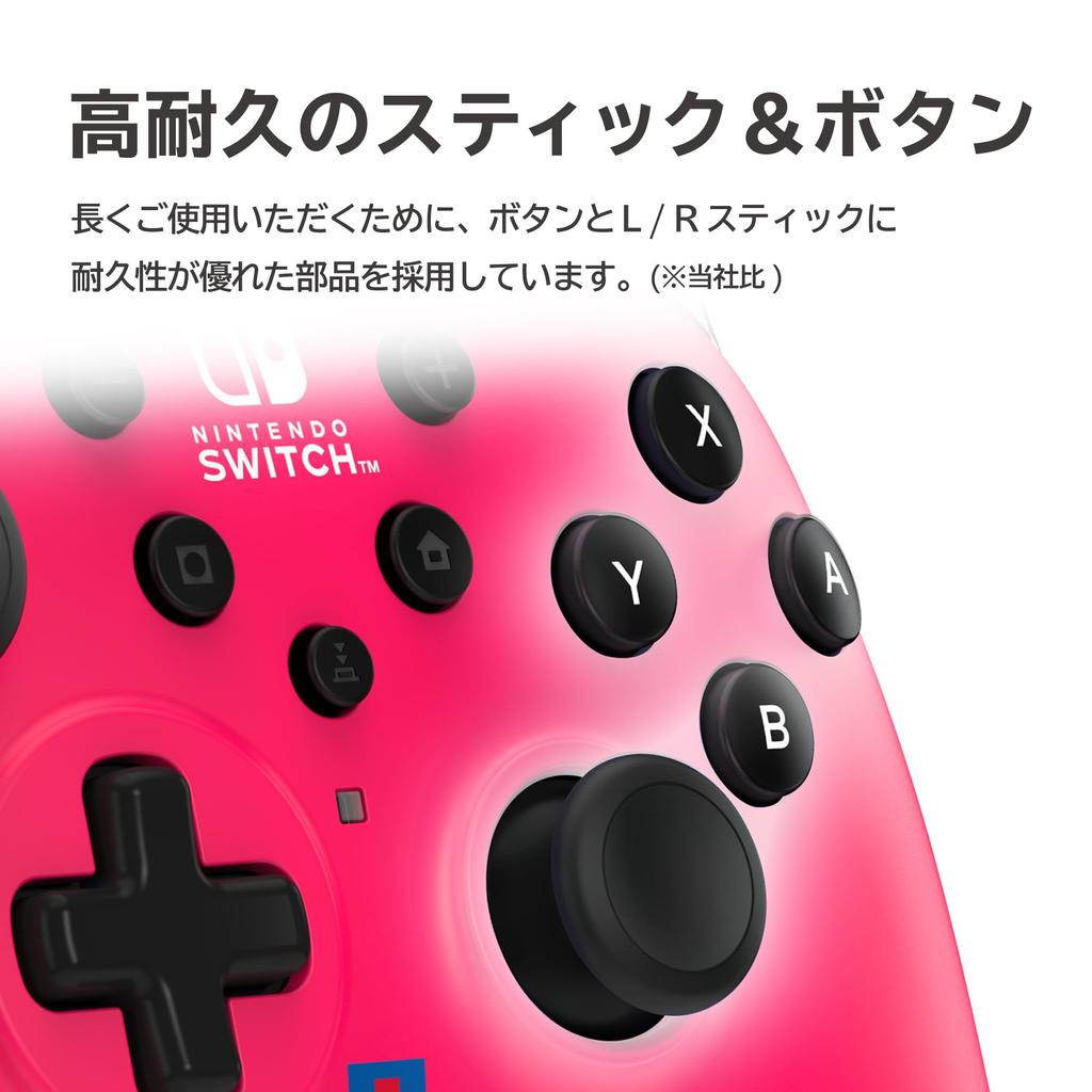 Licensed Horipad TURBO for Nintendo PC Magenta with Continuous Fire Hold [Nintendo Product] Switch™ / [Equipped Function]