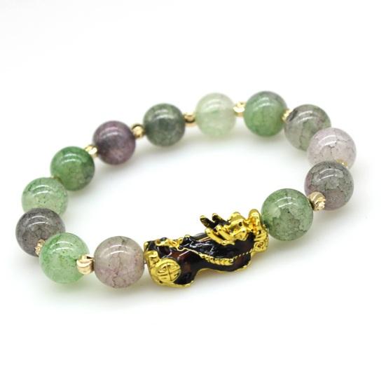 Браслет унисекс Pixiu. Гладкий винтажный браслет на ощущение температуры. Изысканный эластичный роскошный браслет для снятия стресса. Браслет для улучшения самочувствия. Легкий женский браслет.