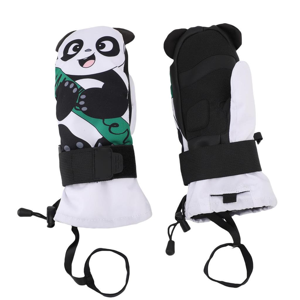 1 пара детских лыжных перчаток, нескользящие снежные варежки, теплые, износостойкие, водонепроницаемые перчатки для сноуборда Pand