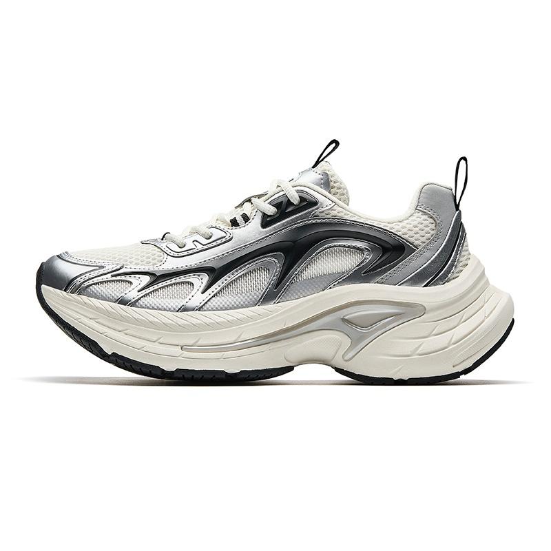 Anta Fuyao LT Slip Resistant, Abrasion Resistant, Height Increasing Low top Casual Shoes Men's White Silver Black 112528857-1