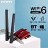 WIFI 6 1800Mbps Bluetooth5.2 Dual Band 2.4G/5GHz 802.11AX WiFi Card Network Adapter PCI-E Wireless Card Adapter Windows10/11 PC