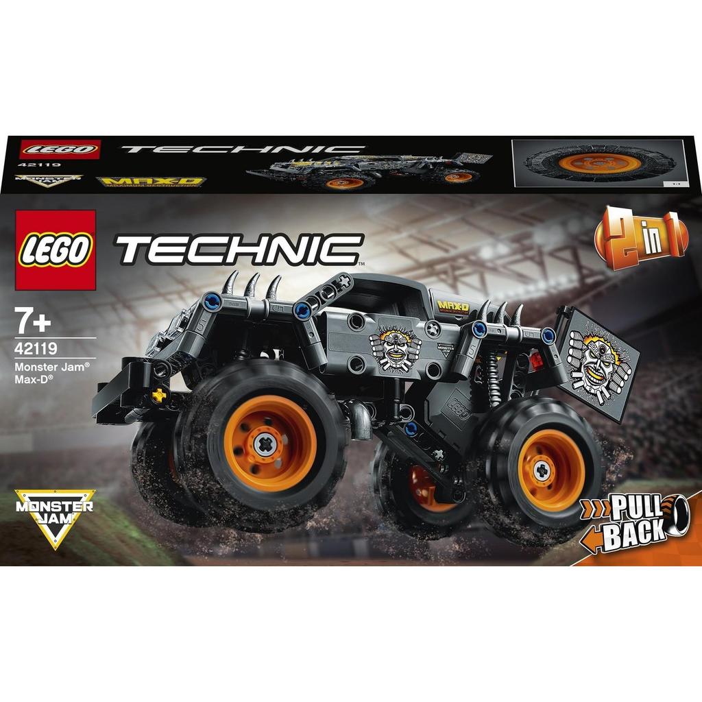 LEGO Technic Monster Jam Max-D 42119 Набор для сборки моделей для мальчиков и девочек, которые любят игрушки Monster Truck, новый (230 шт.),многокрасочный