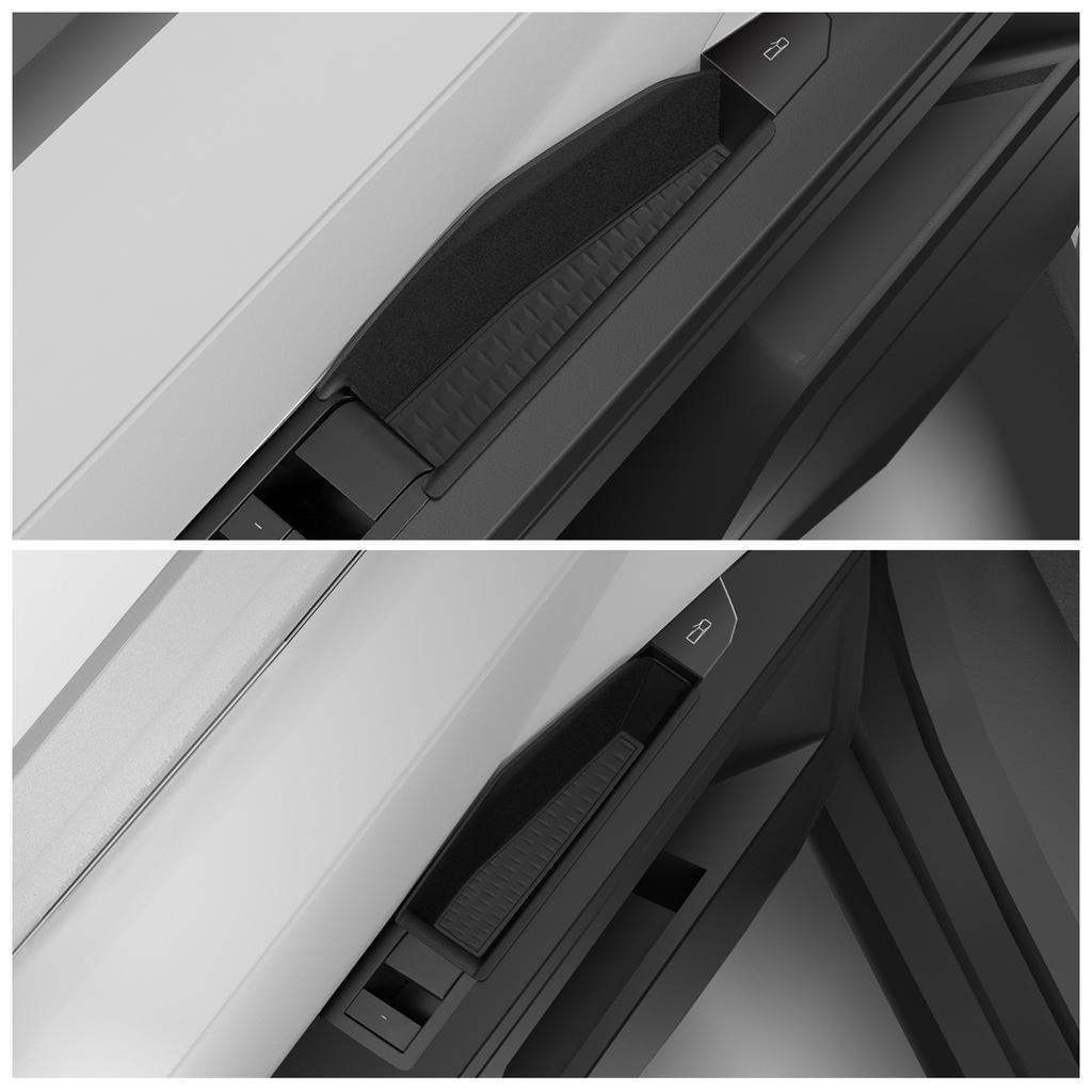 For Tesla Cybertruck 2024 2025 Car Door Handle Storage Box Front Rear Door Storage Tray Organizer ABS Car Accessories