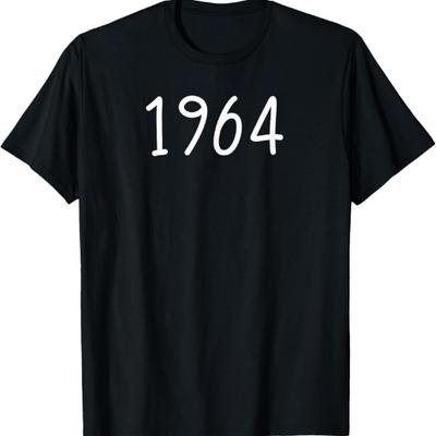 Рубашка 1964 года для рождения, юбилея, дань уважения знаковой дате