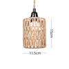 Rattan Lampshade 11.5X14.5Cm Pendant Lamp Shade Bohemian Style Handwoven Lampshade Home Cafe Hotel Ceiling Lamp Light Cover