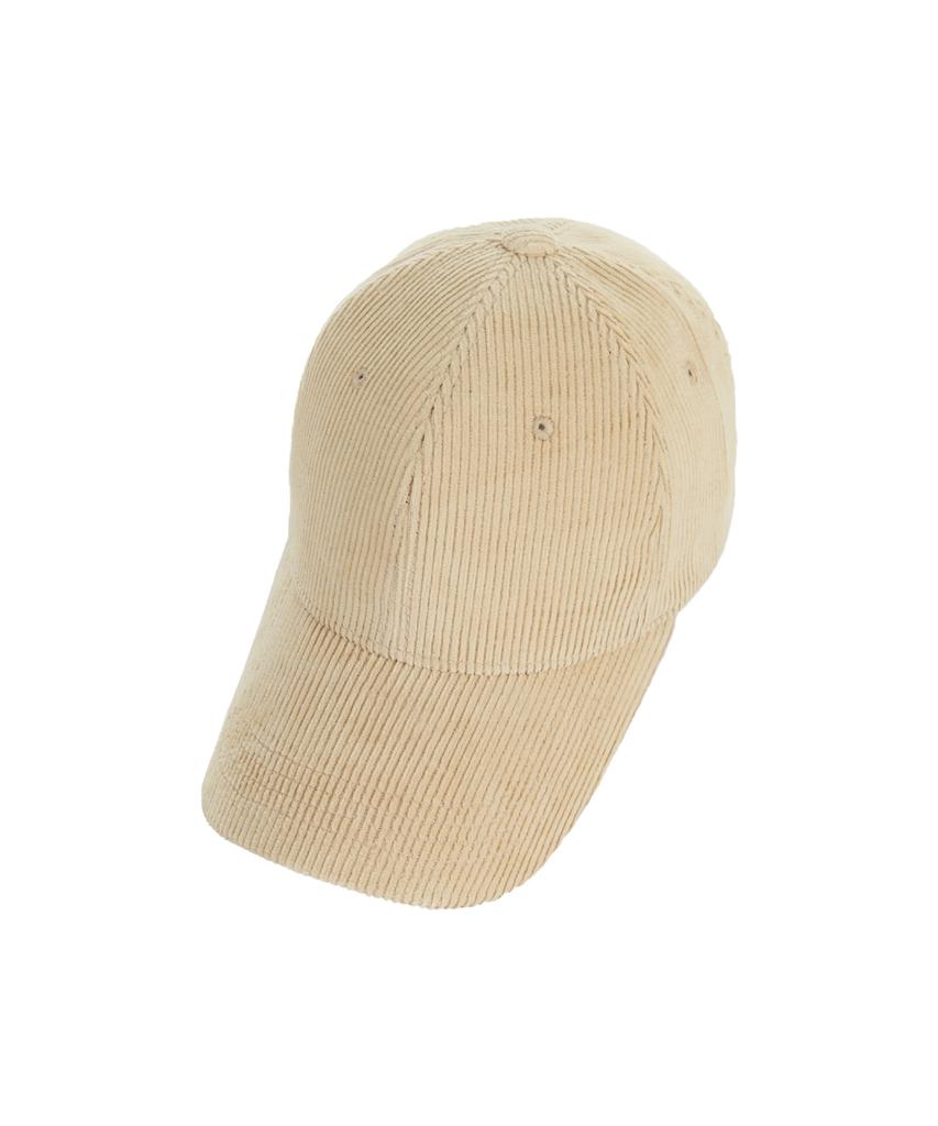 Бейджал Золотая Точка Вельветовая Оверсайз Бейсболка Кремовая