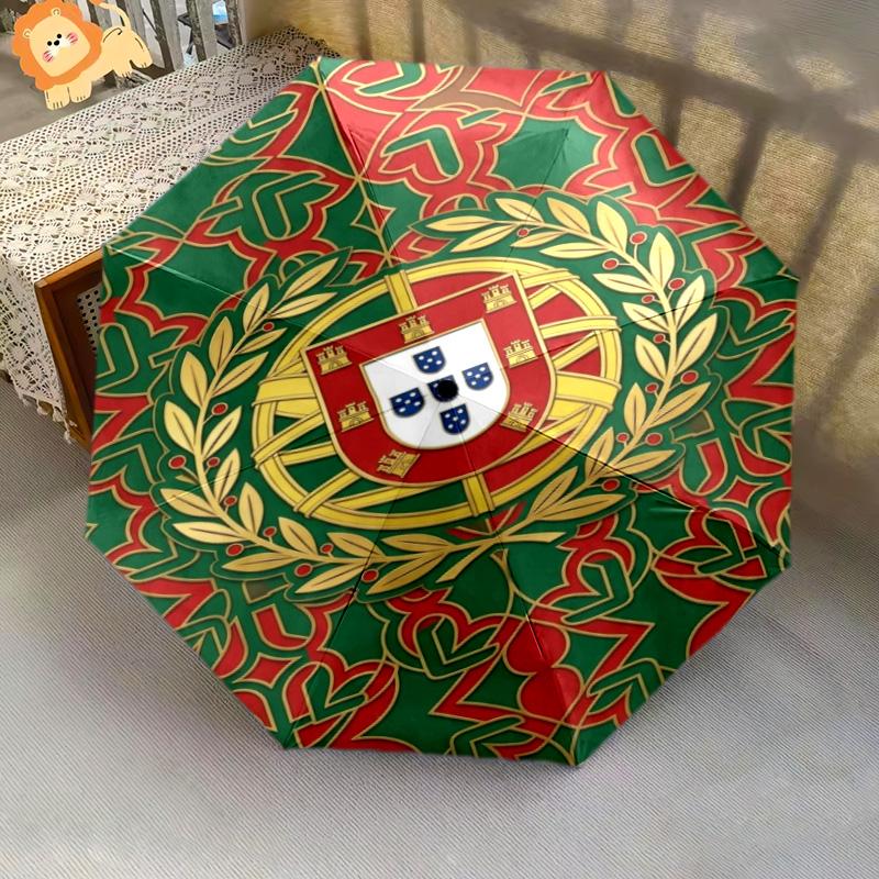 Portugal Football Glory Folding umbrella Suitable for all seasons Suitable for all seasons Three folds Umbrella outdoor