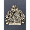 Женская объемная толстовка с капюшоном на молнии с леопардовым принтом Streetwear Повседневная кофта с длинным рукавом
