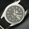 REFURBISHED SEIKO 5 AUTOMATIC MENS WATCH JAPAN MADE BLACK DIAL CUSTOM A440012-2 QV90-a440012