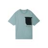 23 Engineered Patchwork Pocket Crew Neck Casual Short Sleeve Drop Shoulder T Shirt Men Tops Grey Black DM1389-041