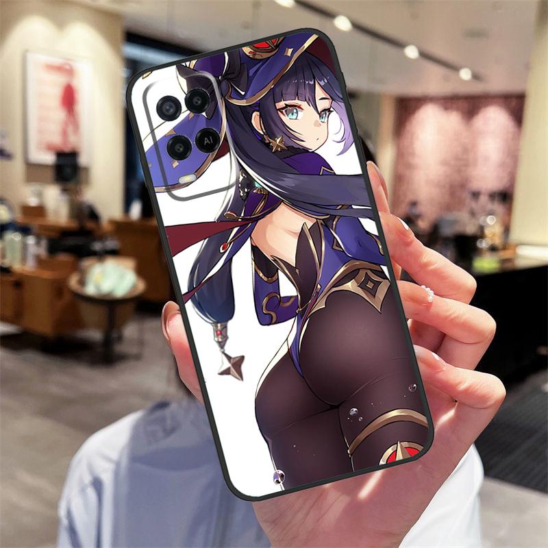 Чехол Genshin Impact Хентай Сексуальный для Oppo A17 A77 A80 A40 A60 A98 A78 A18 A38 A58 A16 A76 A96 A74 A94 A54 A57S A15
