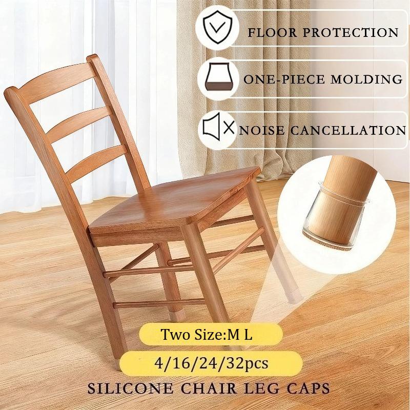 Утолщенные силиконовые накладки на ножки стула Мягкие бесшумные подкладки для ножек мебели Защитные чехлы для ножек стула Защита пола