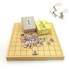 Shogi Board Set Go Labo Original Shogi Bell with 1 Netsuke Hiba 1 Inch To Tabletop Joint Shogi Board Bamboo and Bold Wooden Specially Selected Shogi