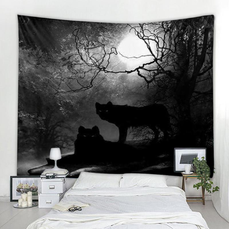 Темный ужас скелет призрак фон украшение гобелен занавес настенное покрытие хэллоуин