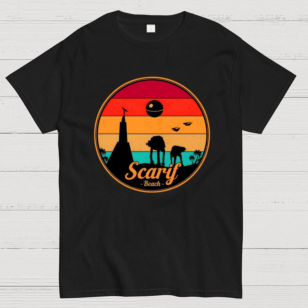 Vintage Scarif Star Battles Cotton Summer Casual Cool Loose T-Shirt