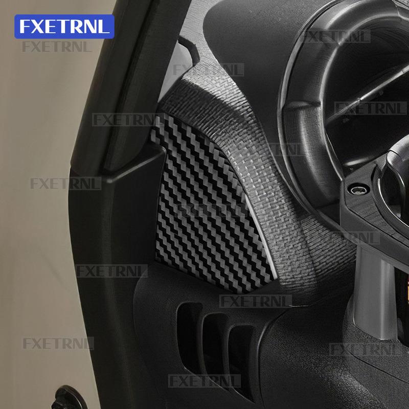 Для Suzuki Jimny JB74 JB64 2024 2025 Настоящая Мягкая Наклейка из Углеродного Волокна Боковая Декоративная Панель Центральной Консоли Автомобиля