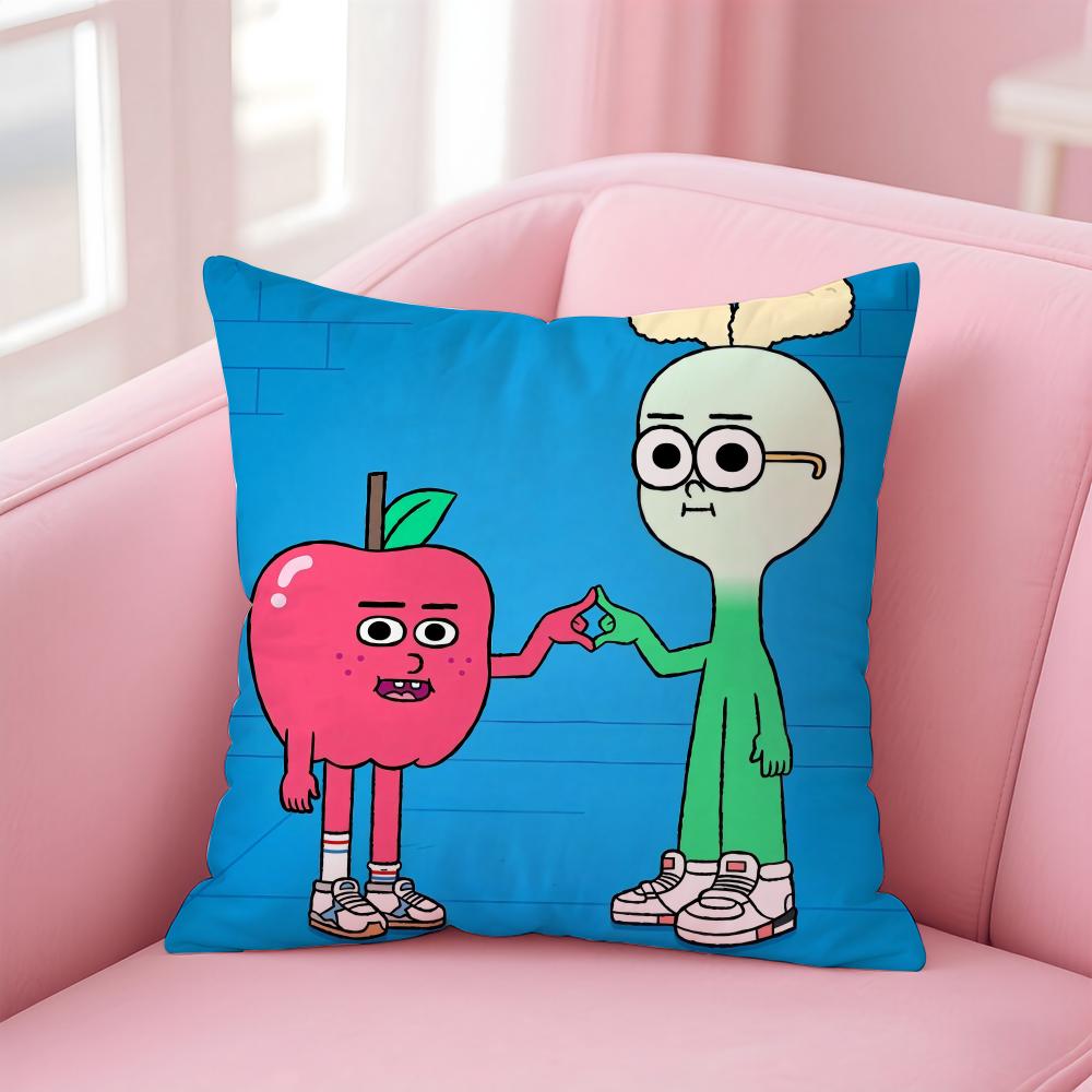 Чехол на подушку A-AppleS And Onion Премиум-комфорт Двусторонний чехол для подушки - Дизайн "Два в одном" для любой комнаты и салона автомобиля