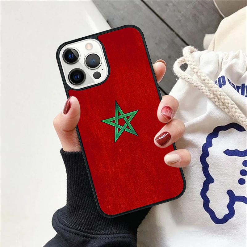 Maroc Morocco Flag Phone Case For iPhone 17 Air 15 16 Cover 11 13 14 Pro Max 12 Plus Max Fundas