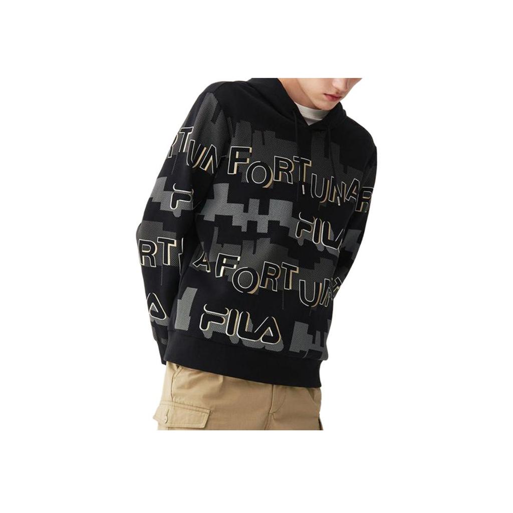 Fila Худи с логотипом Унисекс свитшот Черный F11M118250F-BK