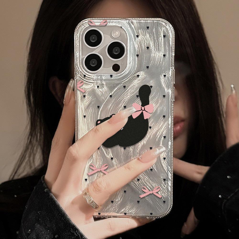 Чехол для телефона Feather Luster для Samsung A53 A14 A33 A12 A32 S24 S23 Plus S20 S21 FE для iPhone 17 15 16 13 Pro 17 16 Pro Max Чехол для телефона с бабочкой и бантом