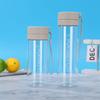 Бутылка для воды двойная крышка матовый пластиковый стакан большой емкости с ситечком для чая спортивный чайник портативный для улицы с ручкой-петлей стакан оптом