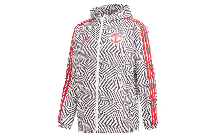 adidas Куртки Манчестер Юнайтед Мужские Белые С Капюшоном Умеренные Другие FR3843