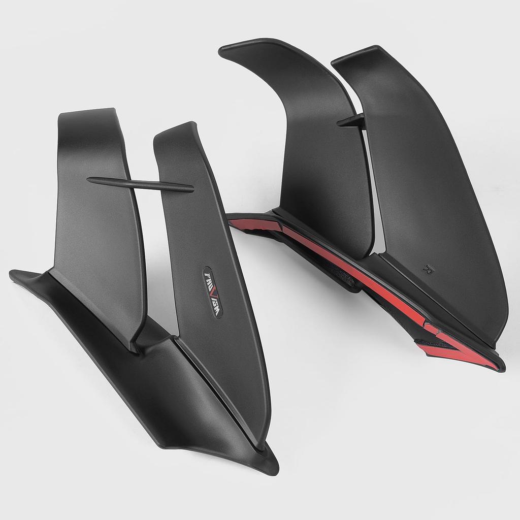 WOOGA Replacement Motorcycle Fairing Side Winglet Aerodynamic Wing Deflector Spoiler for KAWASAKI ZX25 ZX-4R/4RR23-24 21-24