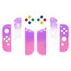 eXtremeRate Clear Gradient Color Replacement Shell for Body Not Handheld Controller Housing Case Compatible with Switch Joycon and Switch OLED with