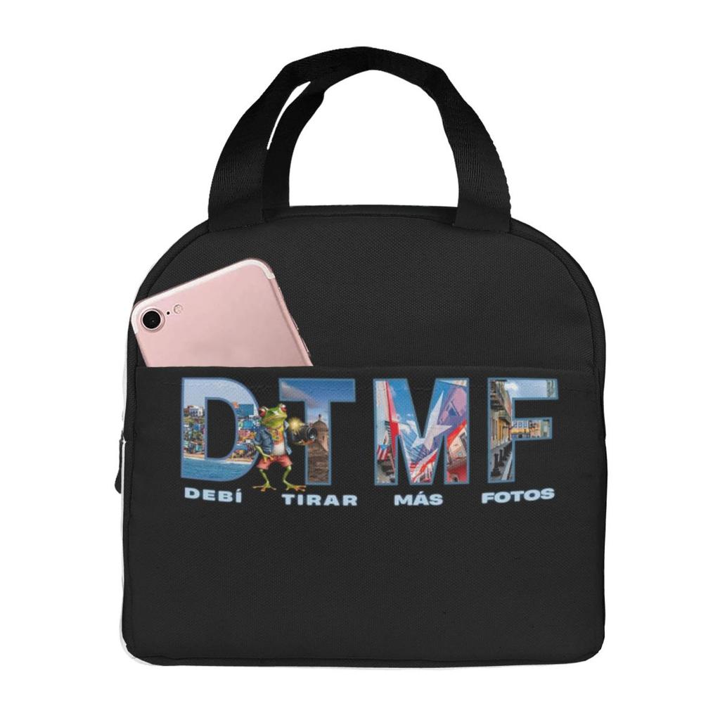 Bads Bunnys Debi Tirar Mas Fotos DTMF Insulated Lunch Bag for Kids School Cooler Thermal Food Box Tote Portable