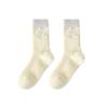 Cute Women's Thickened Socks Soft Middle Tube Socks Simple Warm Home Socks  Autumn Winter