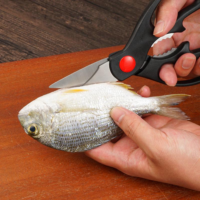 3Pcs Powerful Chicken Bone Scissor Sets Stainless Steel Kitchen Clippers Seafood Chicken Poultry Shears Cutter