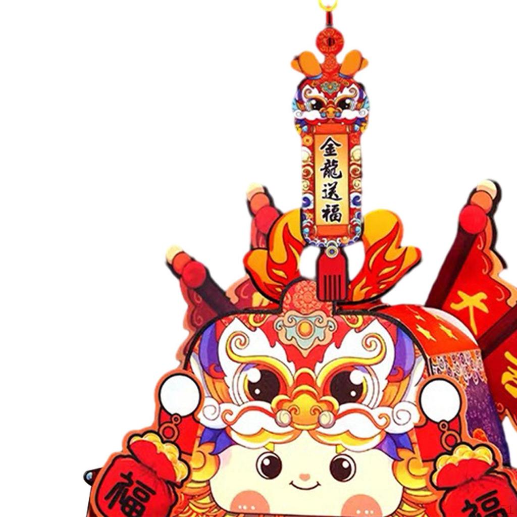 Китайский год дракона Танец фонарей Лев Весенний фестиваль Украшения