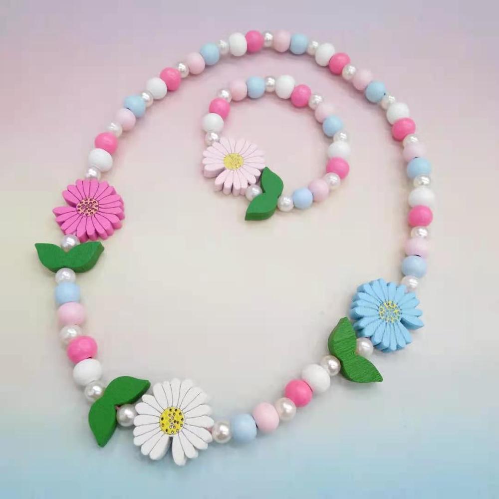 25 styles Cute Animal Flower Cartoon Flower Children's sweater necklace bracelet for children gift