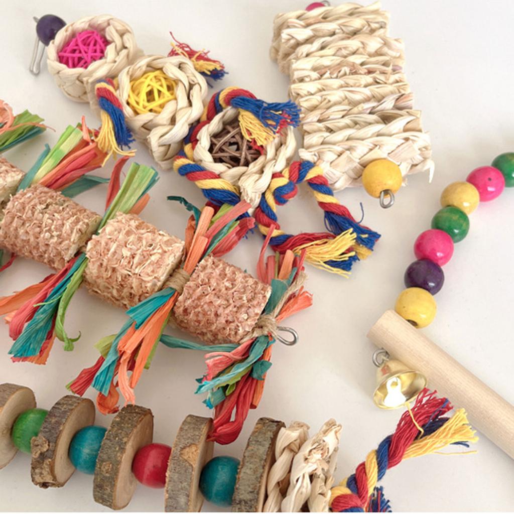 Клетка для попугаев, лестница, качели, деревянные качели, игрушка из ротанга, стоячие принадлежности, обучающие мосту, стоячие принадлежности для попугаев