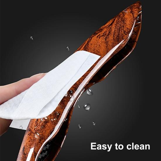 1 пара чехлов на руль автомобиля, супертонкий сегментированный сегментированный универсальный противоскользящий автомобиль персикового дерева