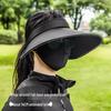 Женская шляпа от солнца с широкими полями - Защита от УФ-лучей, Летний козырек из ледяного шелка