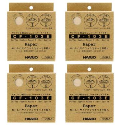 Бумажные фильтры для сифона HARIO [Набор 4] (100 листов) CF-103E