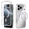 For iPhone 17 Pro Max Case Compatible with MagSafe Anti Scratch Clear TPU PC Phone Back Cover