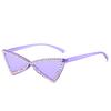 Vintage Cute Cat Eye Diamond Sunglasses Personality Candy Color Women Sun Glasses UV400