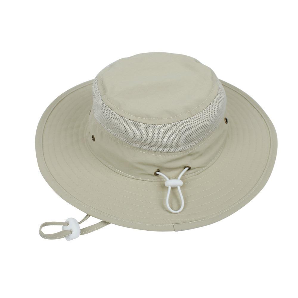UV Protection Children's Mesh Bucket Hat Adjustable Beach Playing Hat for Boys & Girls