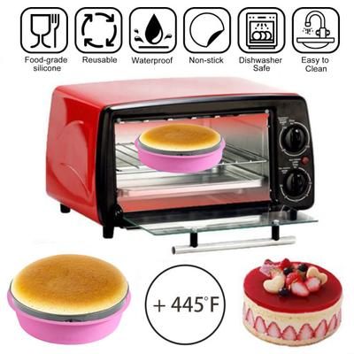 4/6/8/10-дюймовая круглая силиконовая форма для торта с антипригарным покрытием пищевого класса, легкосъемная защита для чизкейка, водяная баня, кухонная форма для выпечки