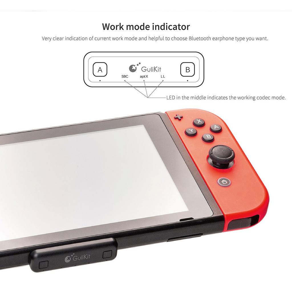 Адаптер аудио Bluetooth-приемника NS07 PRO, совместимый с консолью Switch