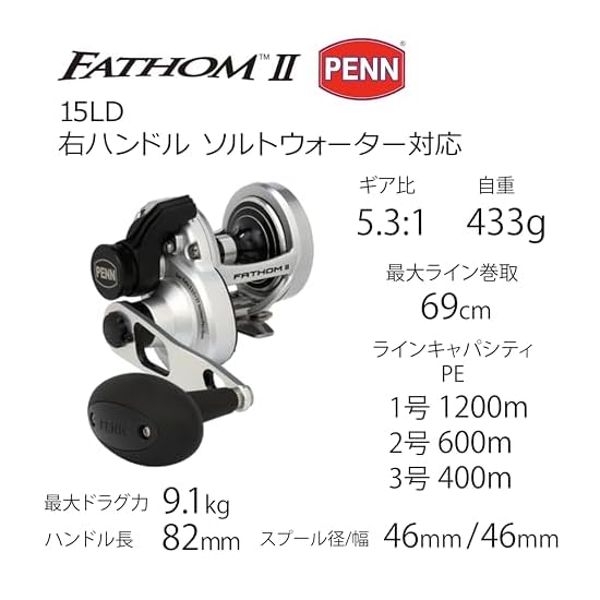PENN FATHOM II 15LD Offshore Reel Jigging Reel