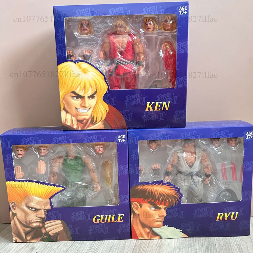 Ultra Street Fighter Кен Мастерс Storm Toys USFII: Финальные претенденты Гайл Рю Кен Фигурка-модель Игрушка Сочлененная Подвижная