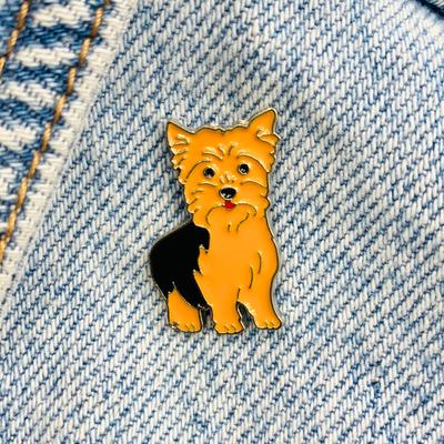 Новая эмалированная булавка для собаки йоркширского терьера, булавка для домашнего животного, подарок на день рождения, 1 шт.