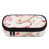 Pen Case Organized Storage 300D Polyester Smooth Zipper with Main Pocket Mesh Layer and Removable Pen Divider for Boys Girls