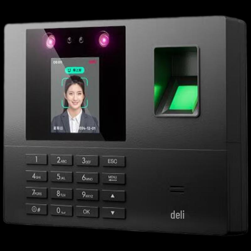 Deli 34521W Smart Multi-Biometric Attendance Machine CN plug (adapter included)